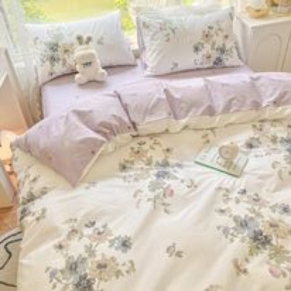 QQHOME-3pc 100% cotton duvet cover set - Picture 4 of 4